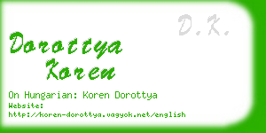 dorottya koren business card